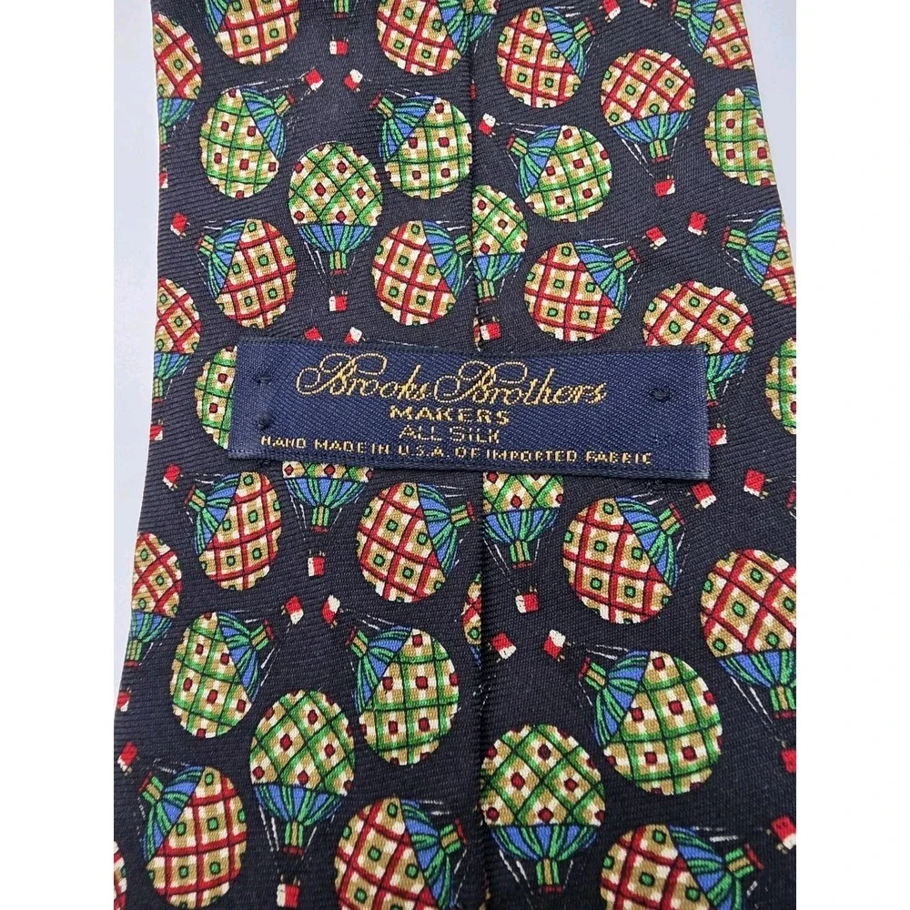 Brooks Brothers Makers Hot Air Balloon 100% Silk Tie 58
